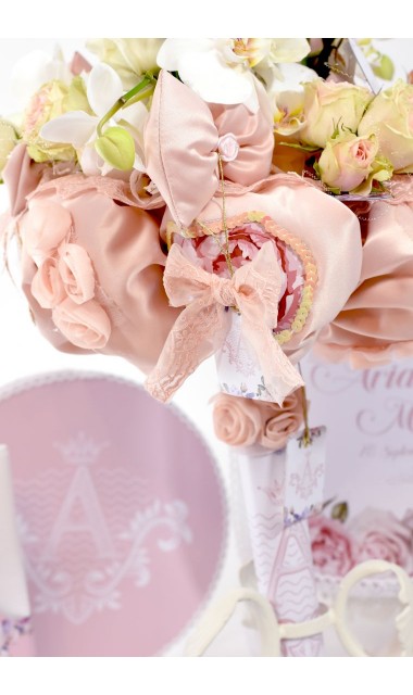 Trusou de botez regal pentru fetite tematica florala, Mica printesa 7